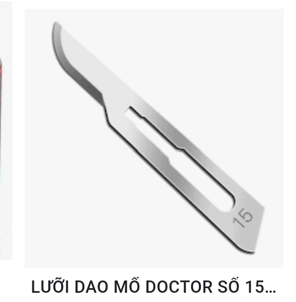 Lưỡi dao mổ Doctor số 15 ( HỘP 100 CÁI )