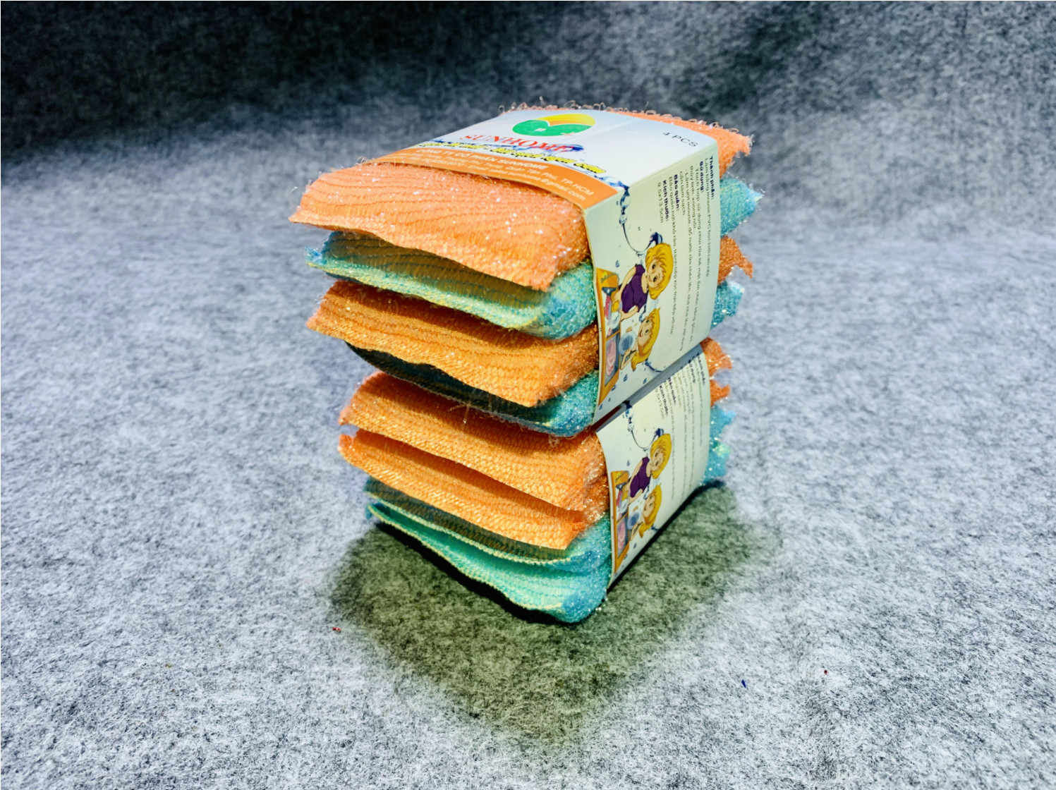 [Combo 4]Miếng rửa chén, rẻ rửa chén bát xoong nồi