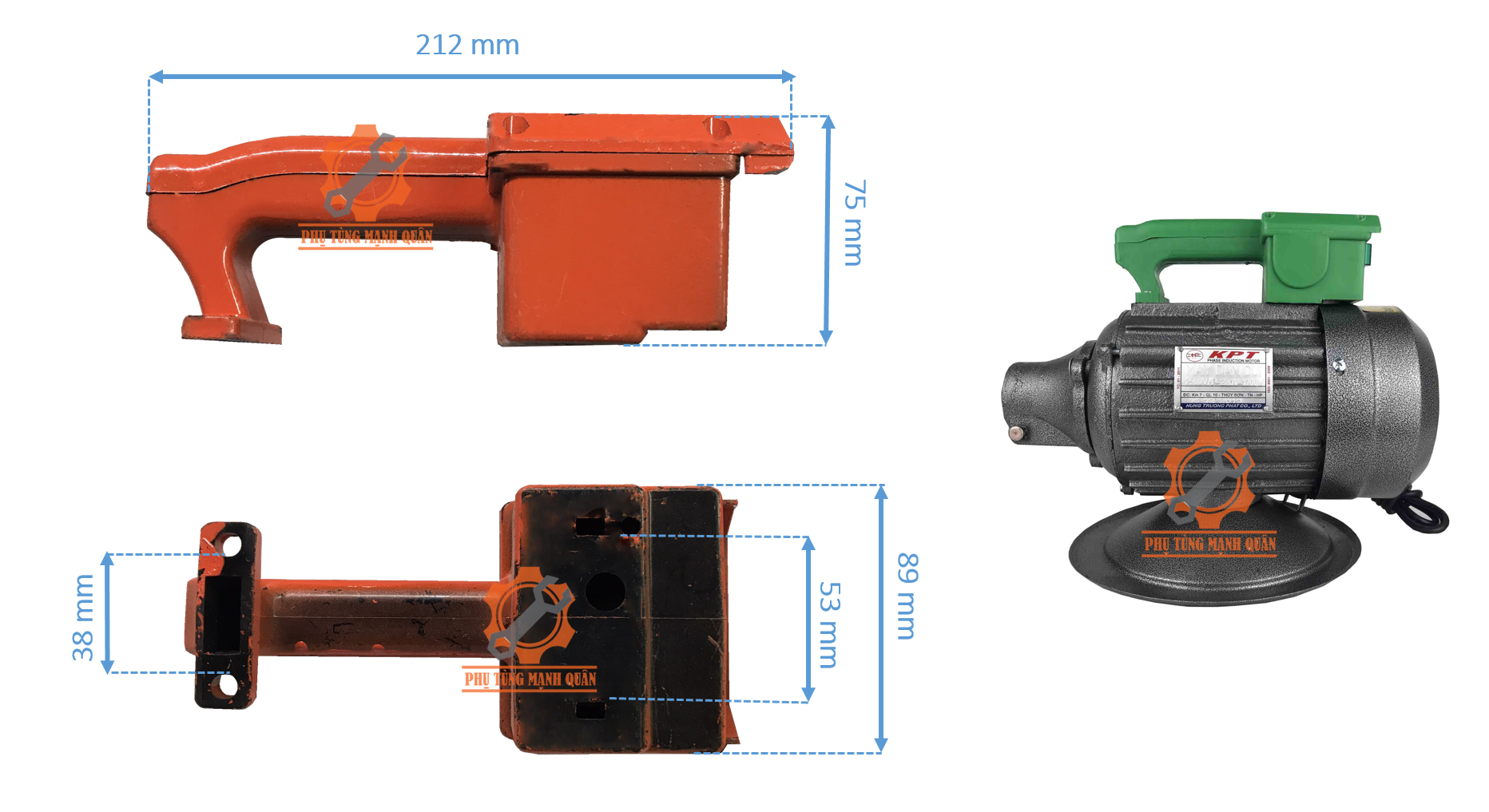 Tay cầm máy đầm dùi
