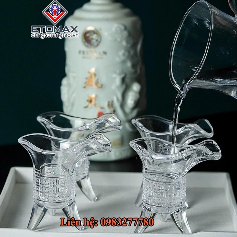 [SALE]Bộ 6 Ly Thủy Tinh Hoàng Đế