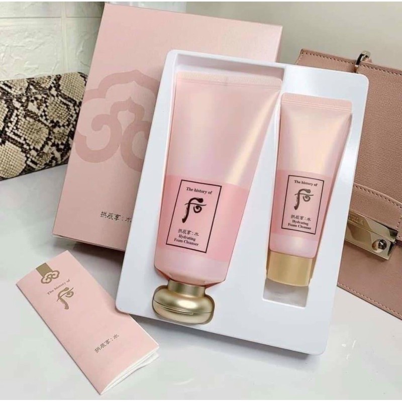 [HCM]Set sữa rữa mặt Whoo hồng