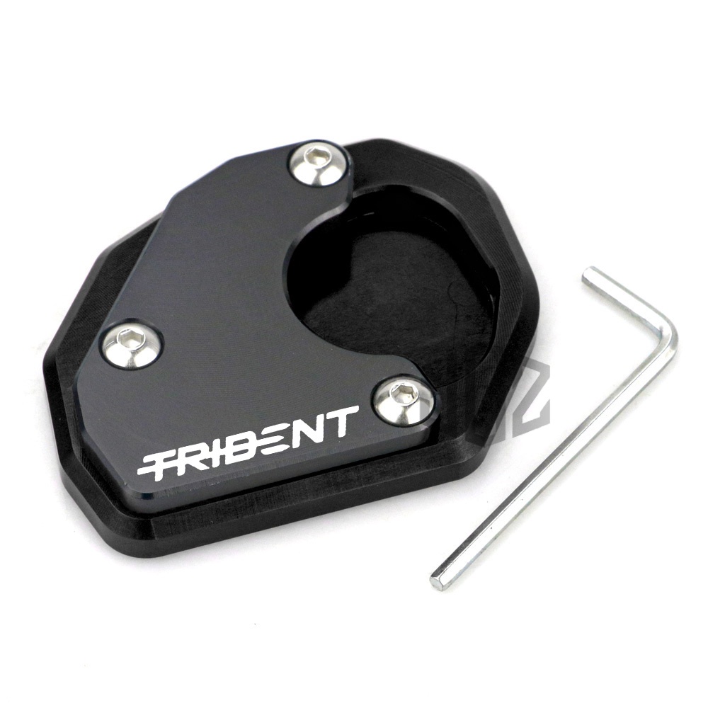 Motorcycle Kickstand Enlarger CNC Stand Plate Extension Pad Support Modified Accessory for Triumph Trident 660