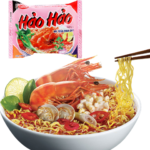 COMBO 10 gói mì Tôm chua cay 75g Hảo Hảo (Acecook)