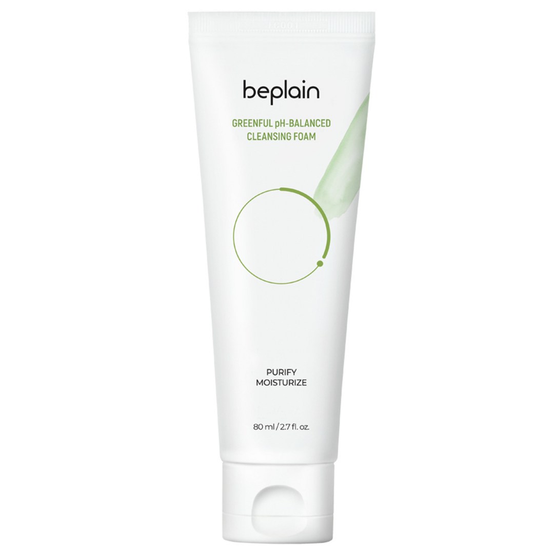 Sữa rửa mặt đậu xanh Beplain cân bằng độ pH Greenful Cleansing Foam 80ml