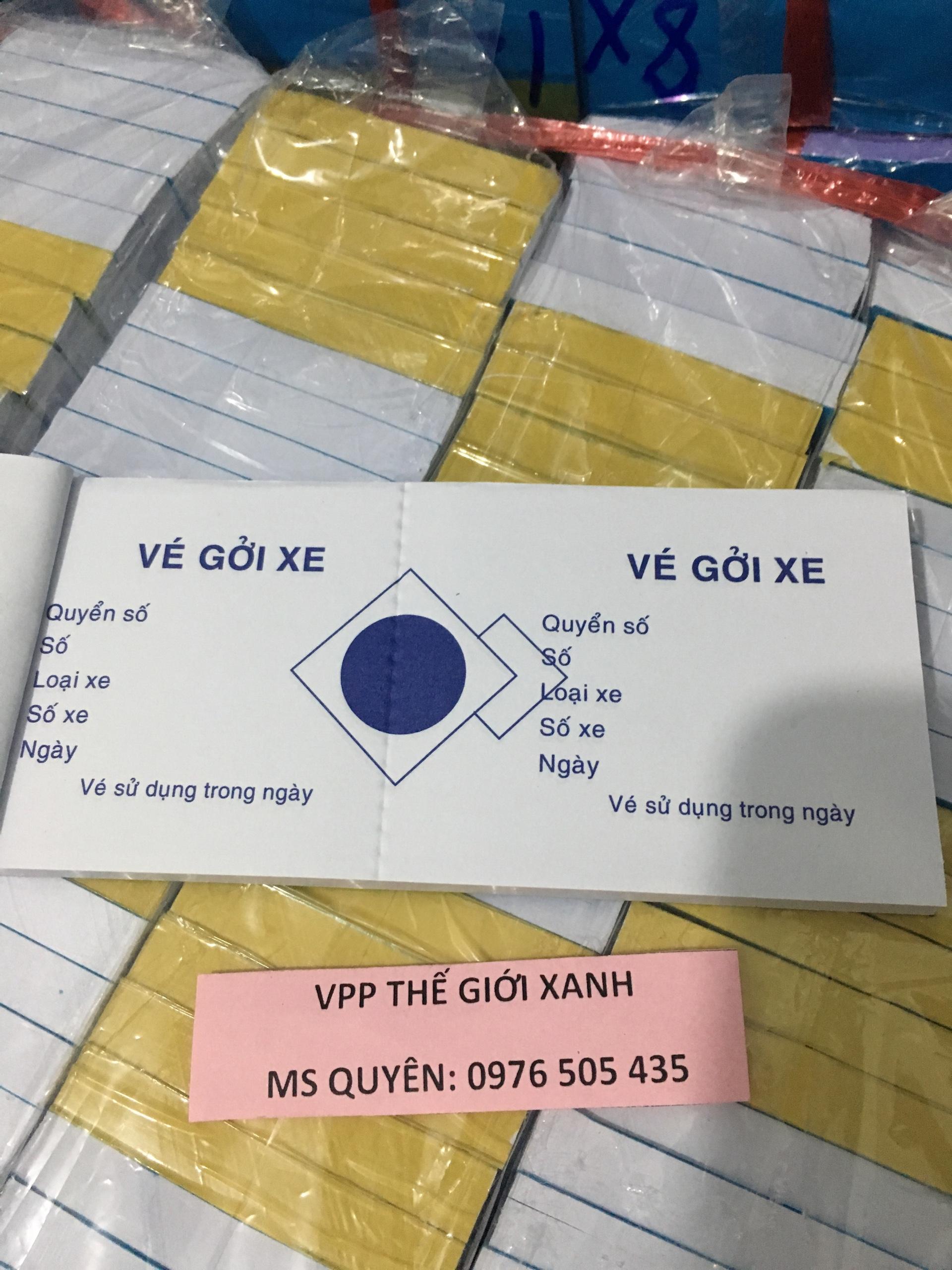 SET 10 CUỐN VÉ GỬI XE LOẠI TỐT