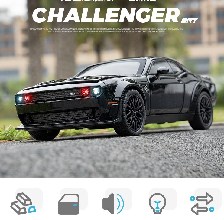 Xe mô hình Dodge Challenger SRT Hellcat tỷ lệ 1:32