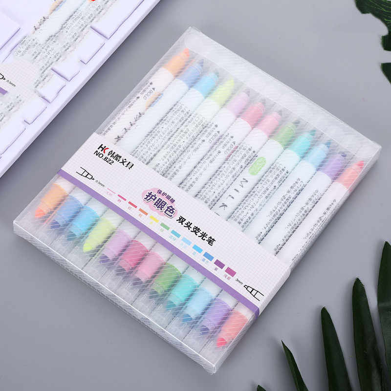 Set 12 Bút Highlight Milkliner Dạ Quang