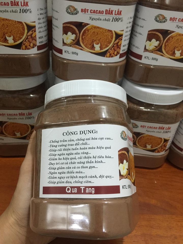 Sỉ 5kg Bột cacao Đăk Lăk nguyên chất 100%