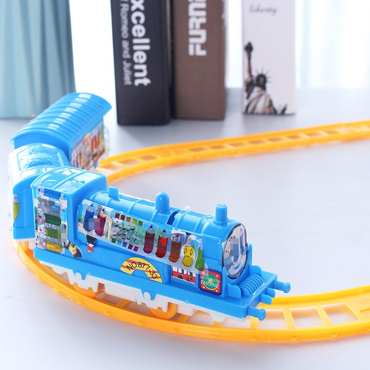 Bộ Đồ Chơi Xe Lửa Lắp Ráp Đường Ray Chạy Pin - Đồ Chơi Giá Rẻ - xe lửa HK mart