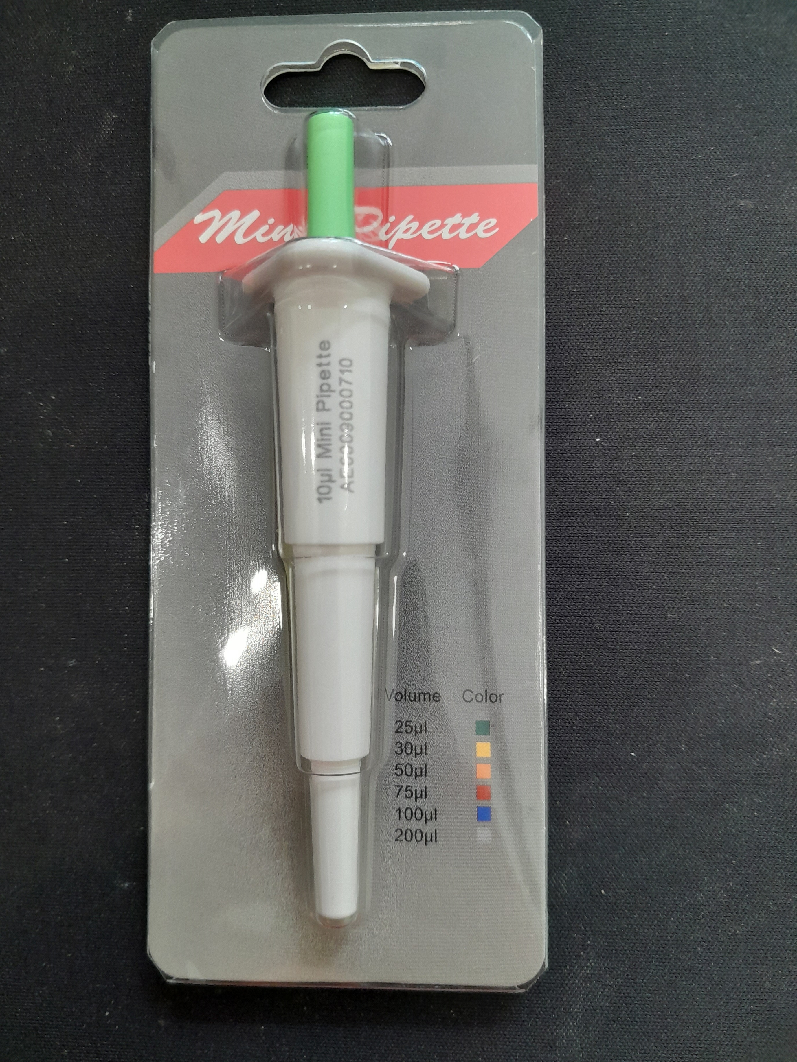 Mini Pipet 10 uL/25 uL/30 uL/50 uL/75 uL