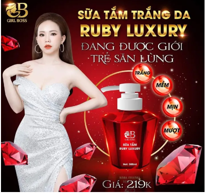 SỮA TẮM TRẮNG DA RUBY LUXURY - CAO CẤP