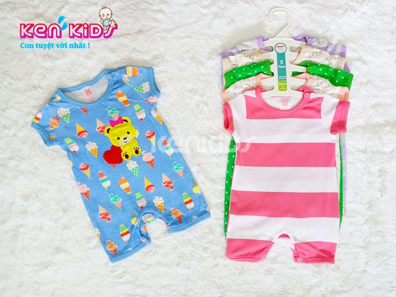 COMBO 5 Body đùi Carter's Thái Lan cho bé gái (3m - 18m) - 5 bộ
