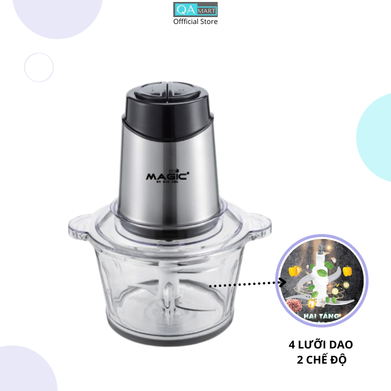 Máy xay thịt đa năng Magic Eco AC-15 (dung tích 2L) - Hàng Chính Hãng