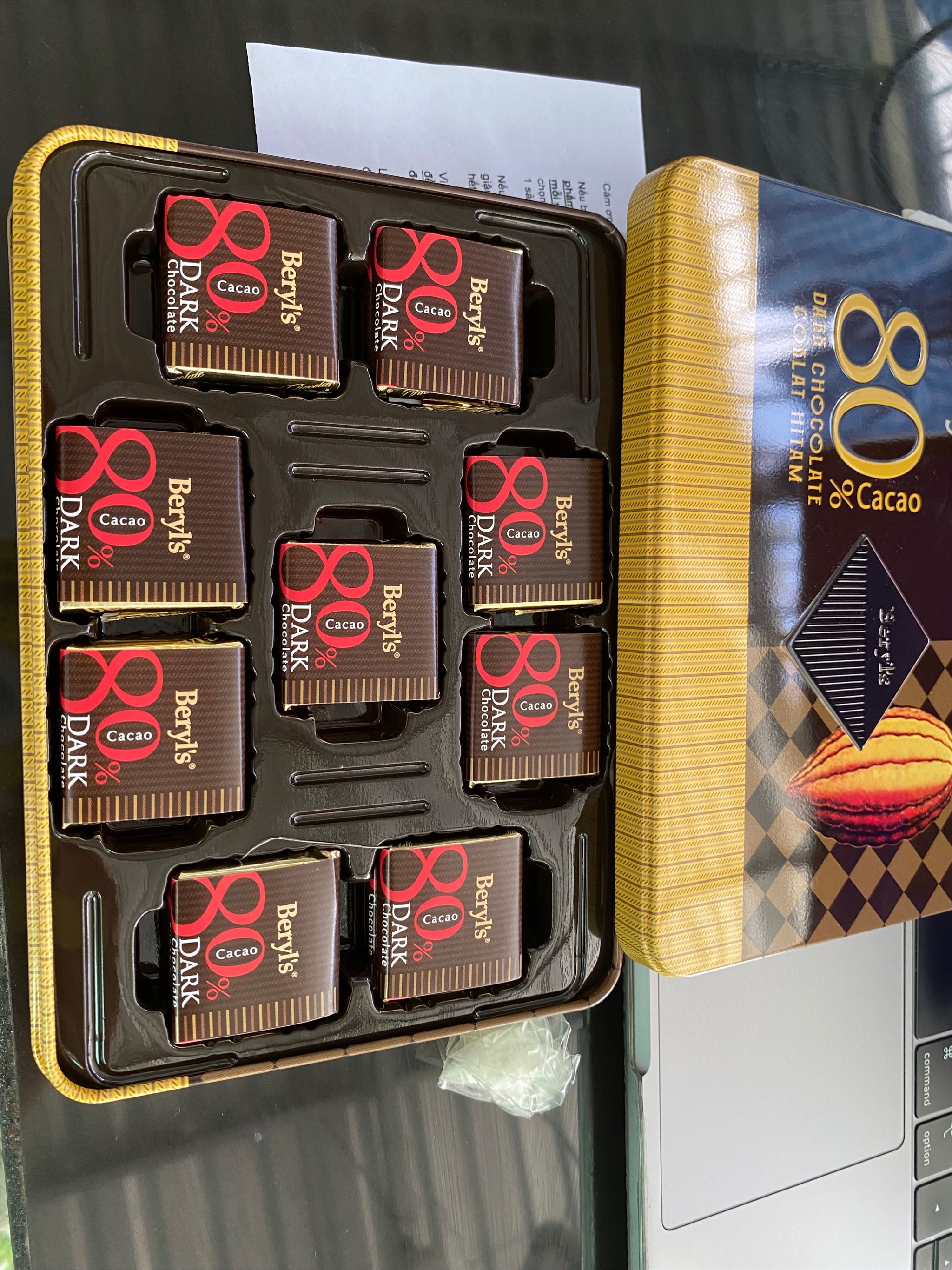 Date 08/26  Socola đắng Beryl's  80% cacao