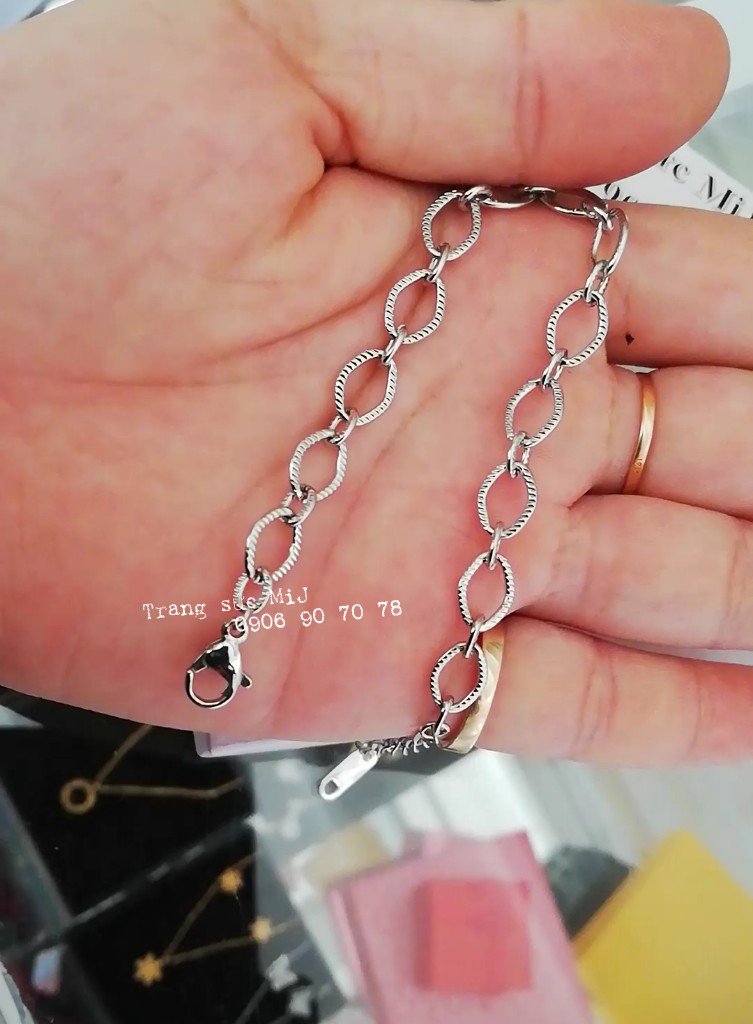 Lắc tay titan mắc xích kiểu