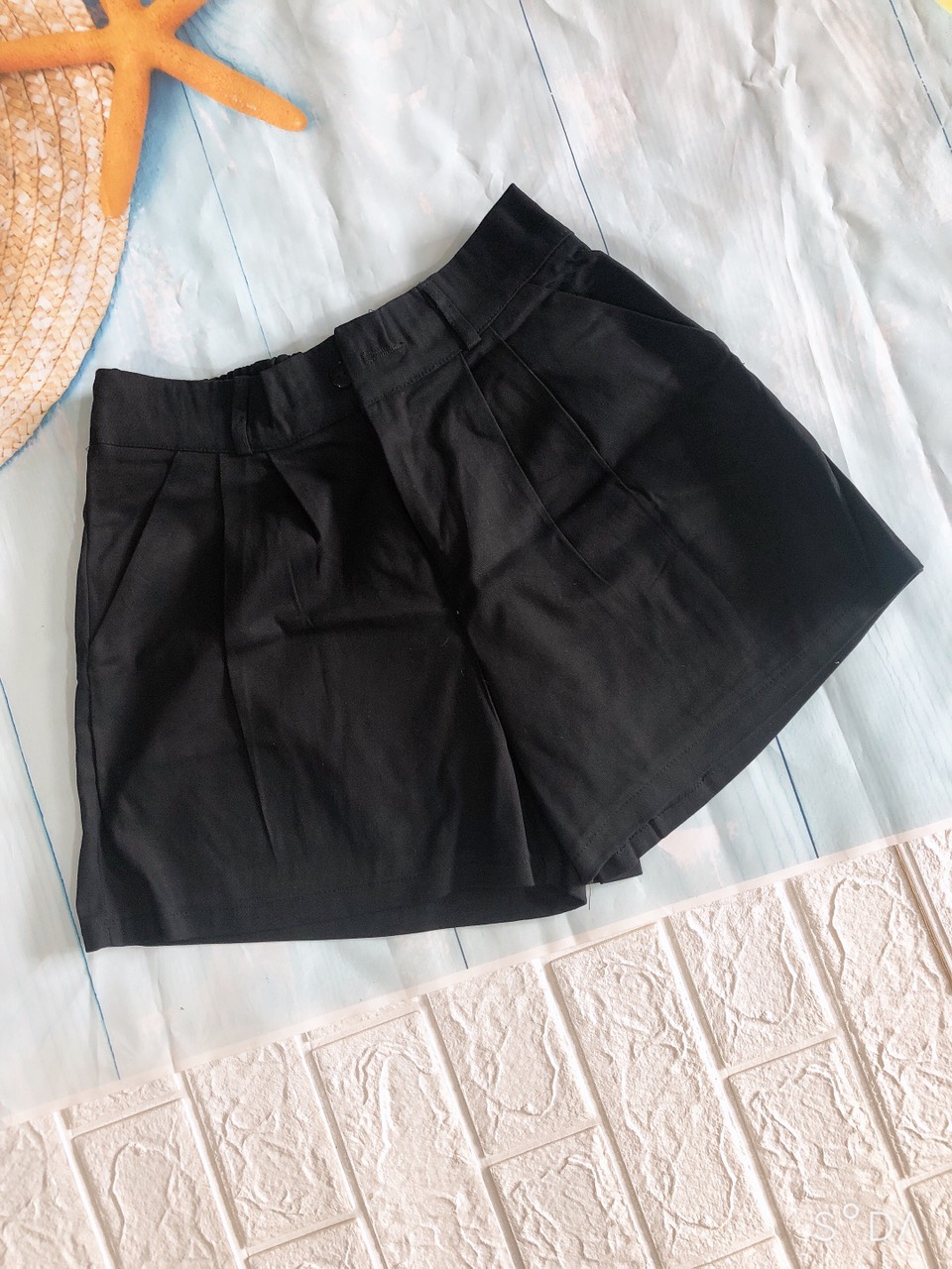 quần short nữ chất kaki chưn lưng kiểu nhật