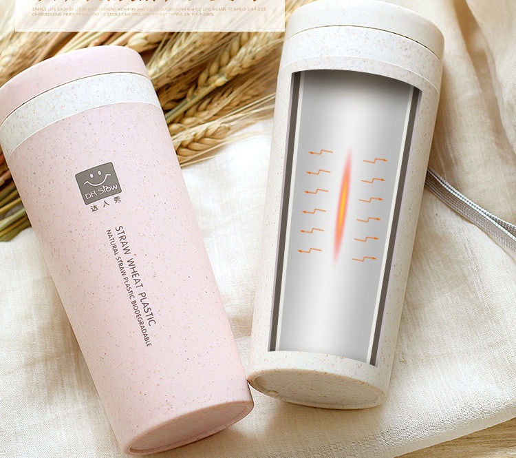 BÌNH UỐNG NƯỚC LÚA MẠCH DR SROW CÓ DÂY XÁCH 300ML CHẤT LƯỢNG - Bình đựng nước Lúa mạch Dr Srow - ly uông nước