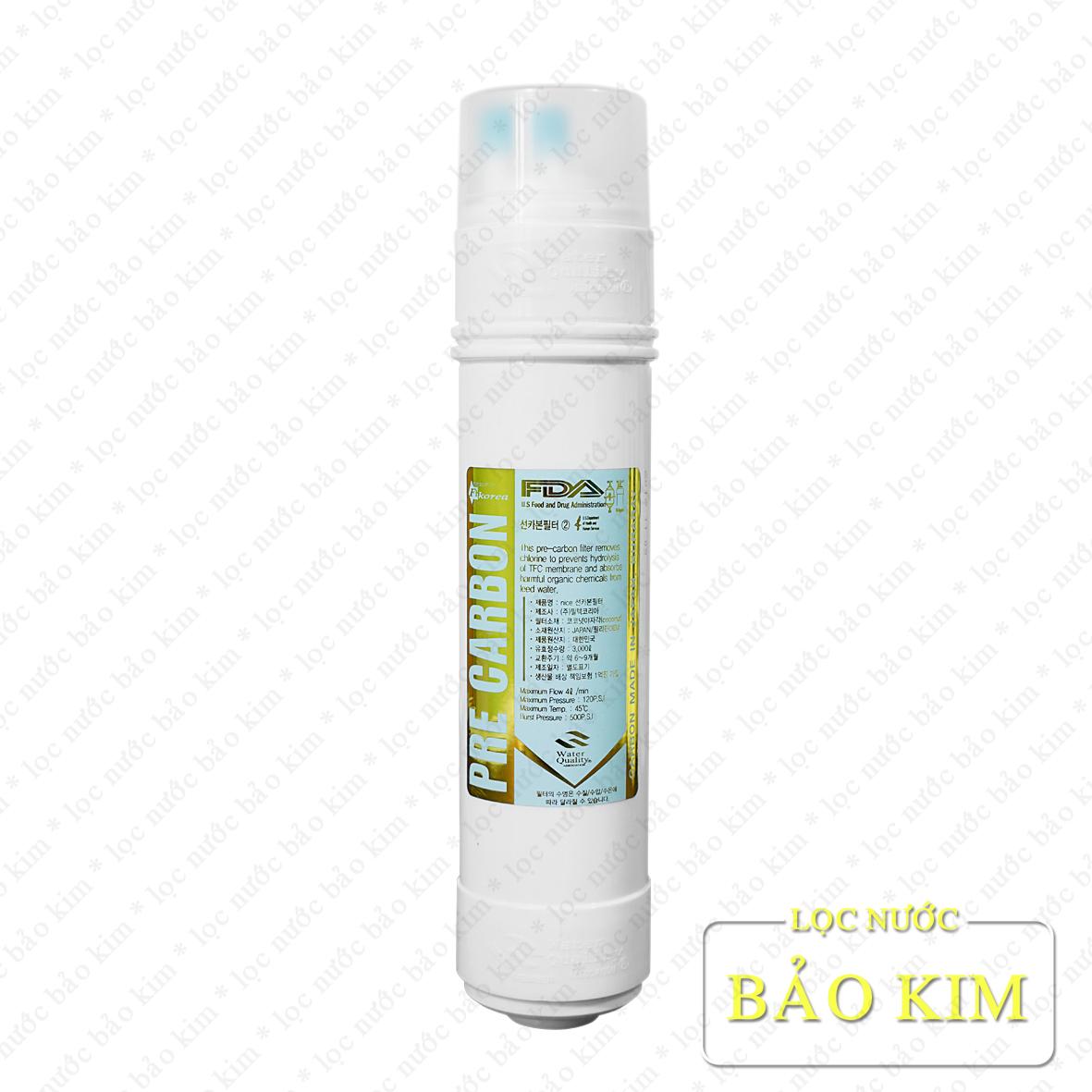 [HCM]Lõi lọc nước PRE CARBON Hàn Quốc Type I & U– (Trụ lọc số 2)