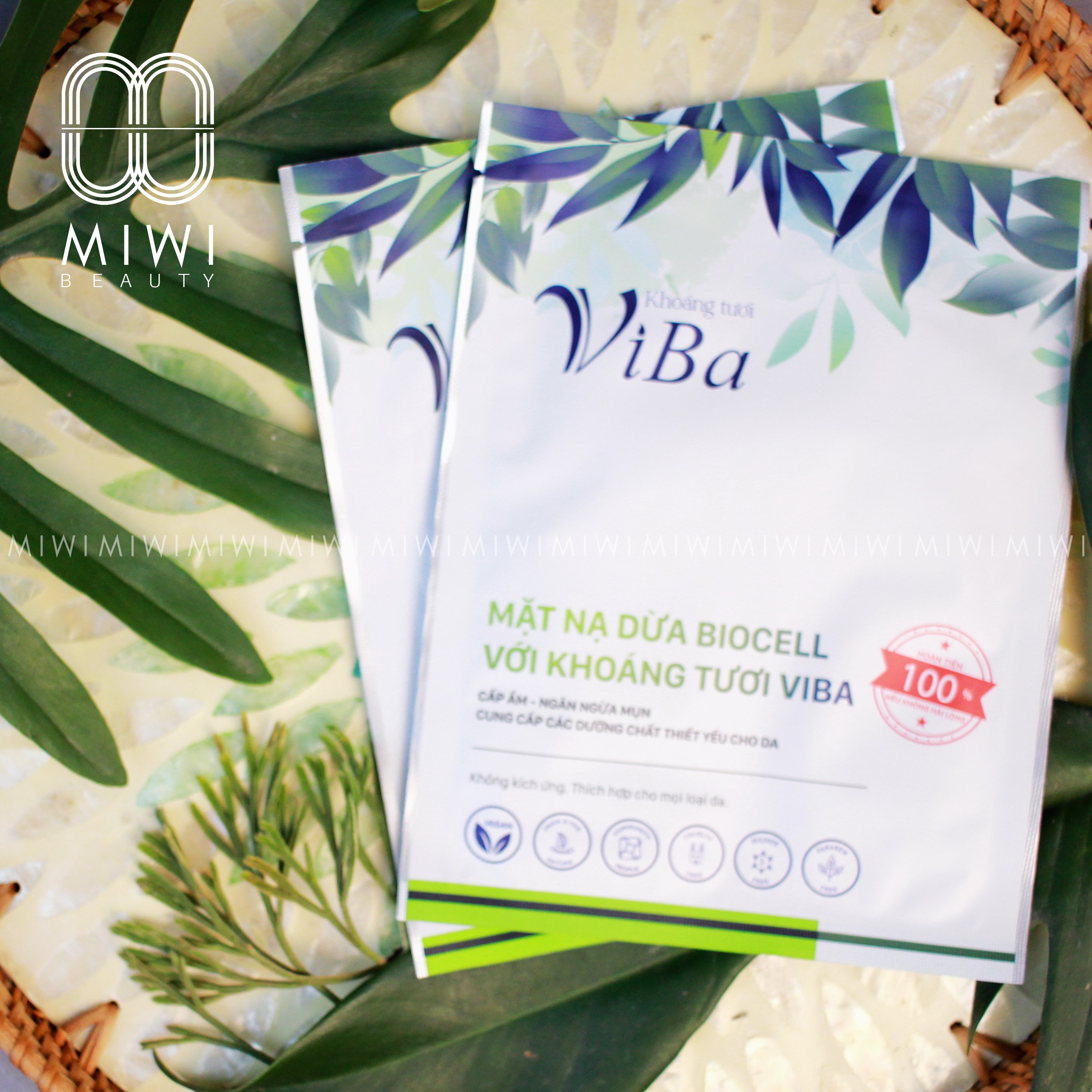 [VIBA CHÍNH HÃNG] MẶT NẠ DỪA BIOCELL VÀ KHOÁNG TƯƠI VIBA
