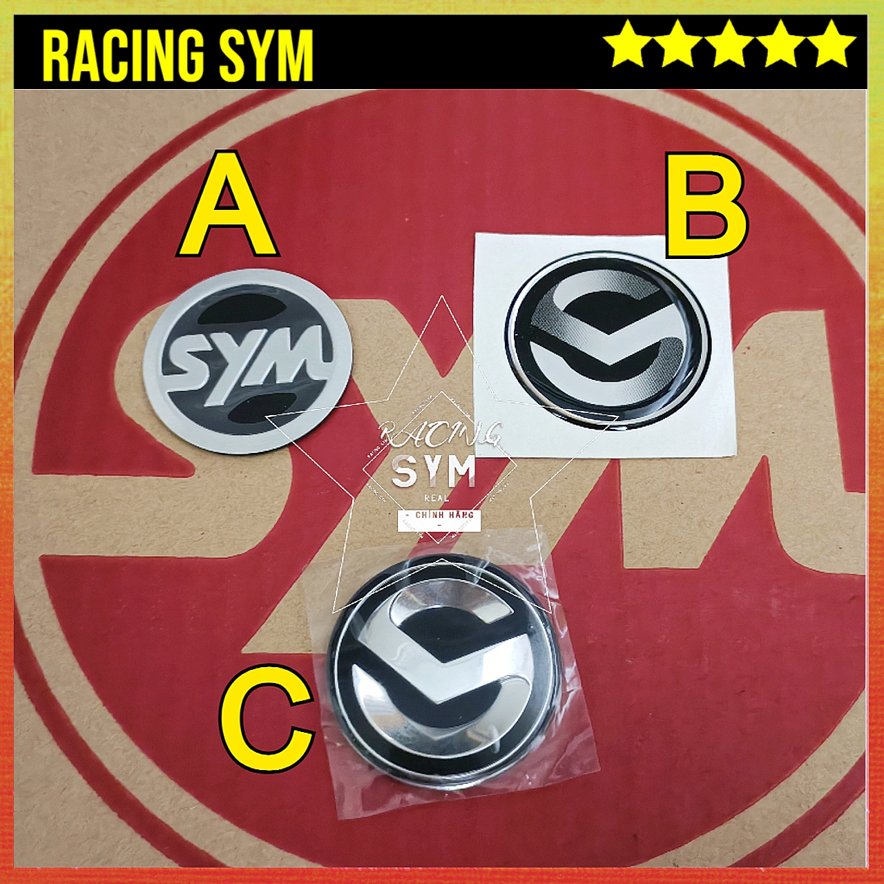 [Logo] Biểu tượng xe SYM 50cc chính hãng SYM