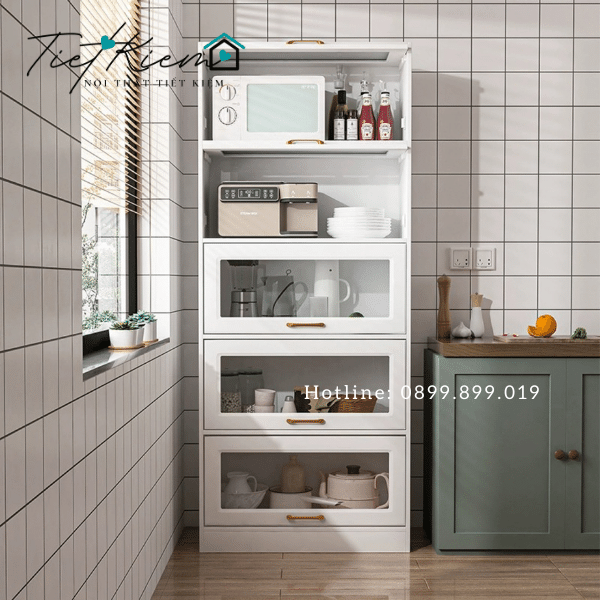 Kệ bếp gỗ đẹp đa năng K9878