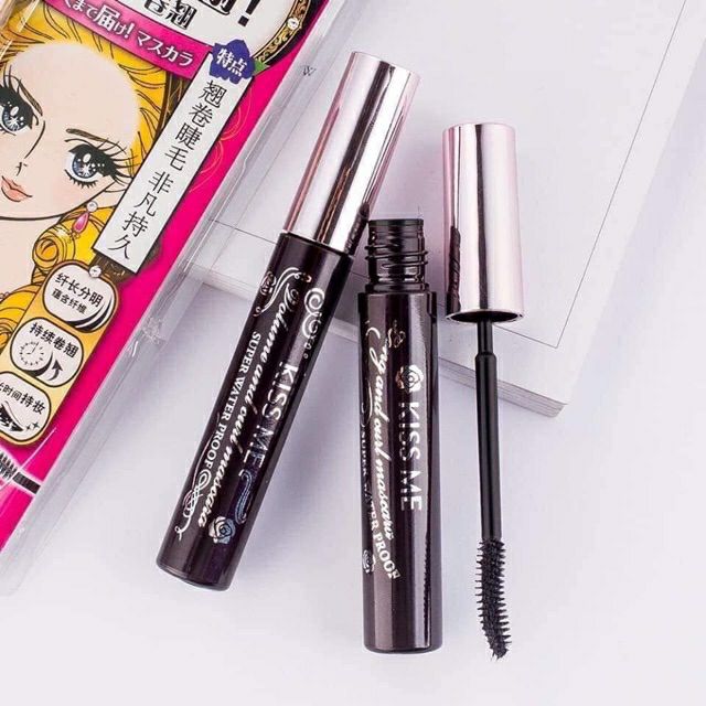 Sét mascara và kẻ mắt Kiss Me 3 món
