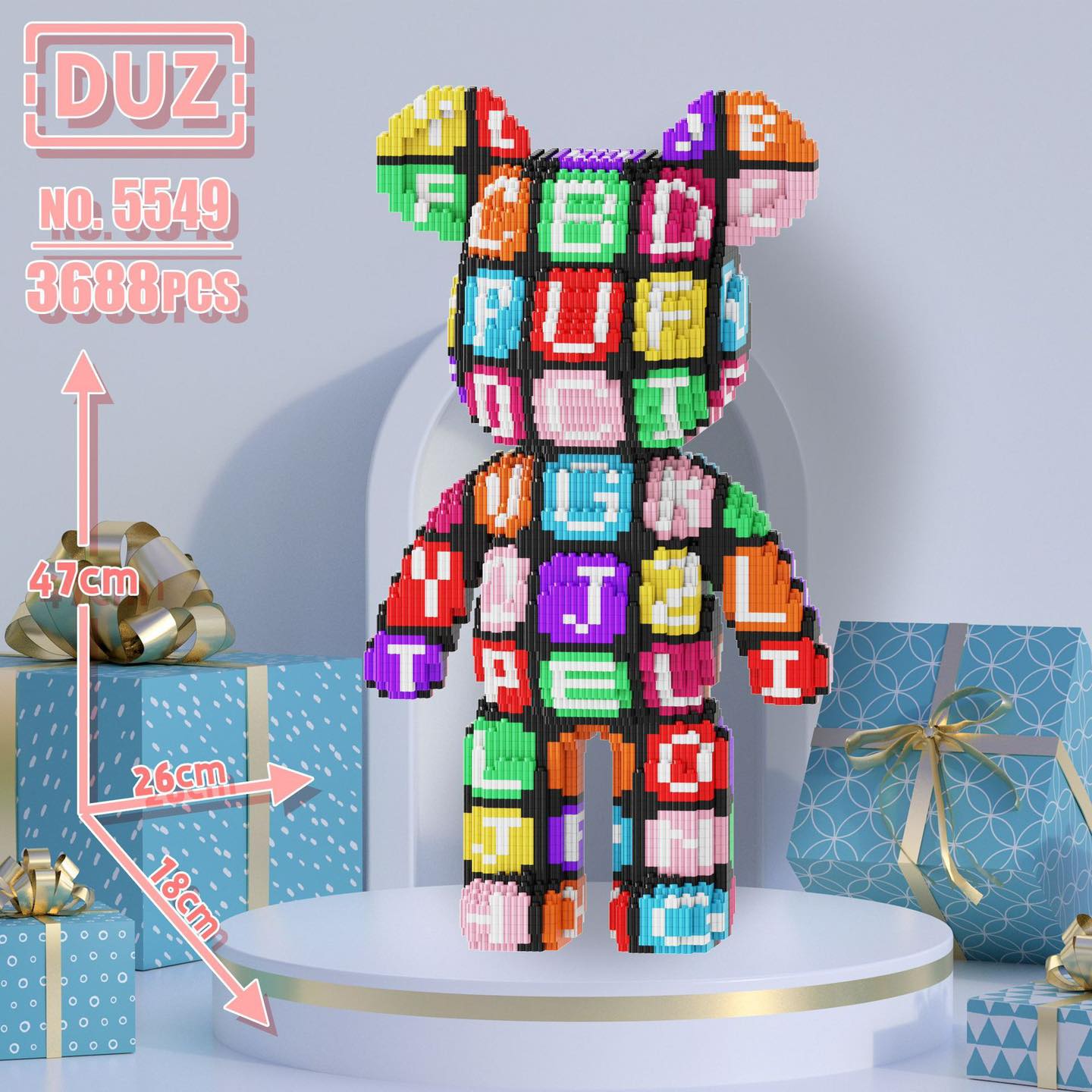 Lego Bearbrick mẫu Chữ cái nhiều kích thước