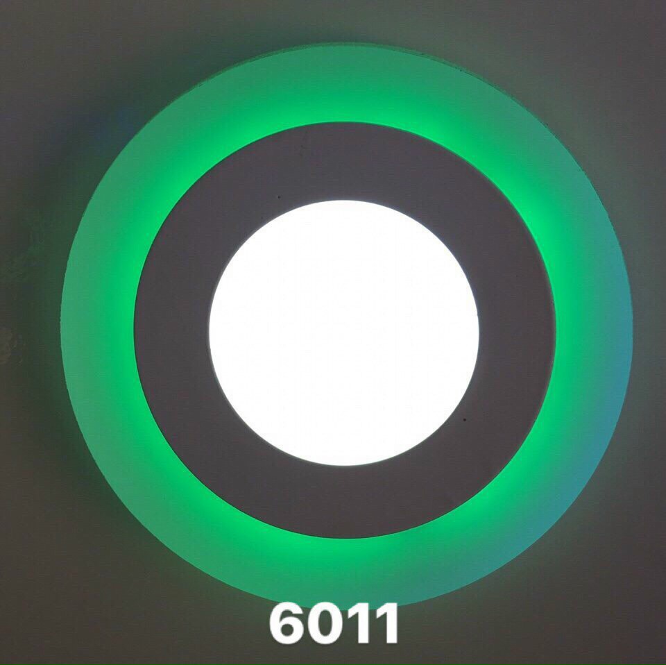 Đèn led ốp trần đổi màu XANH LÁ  24w TRÒN 3 chế độ ánh sáng