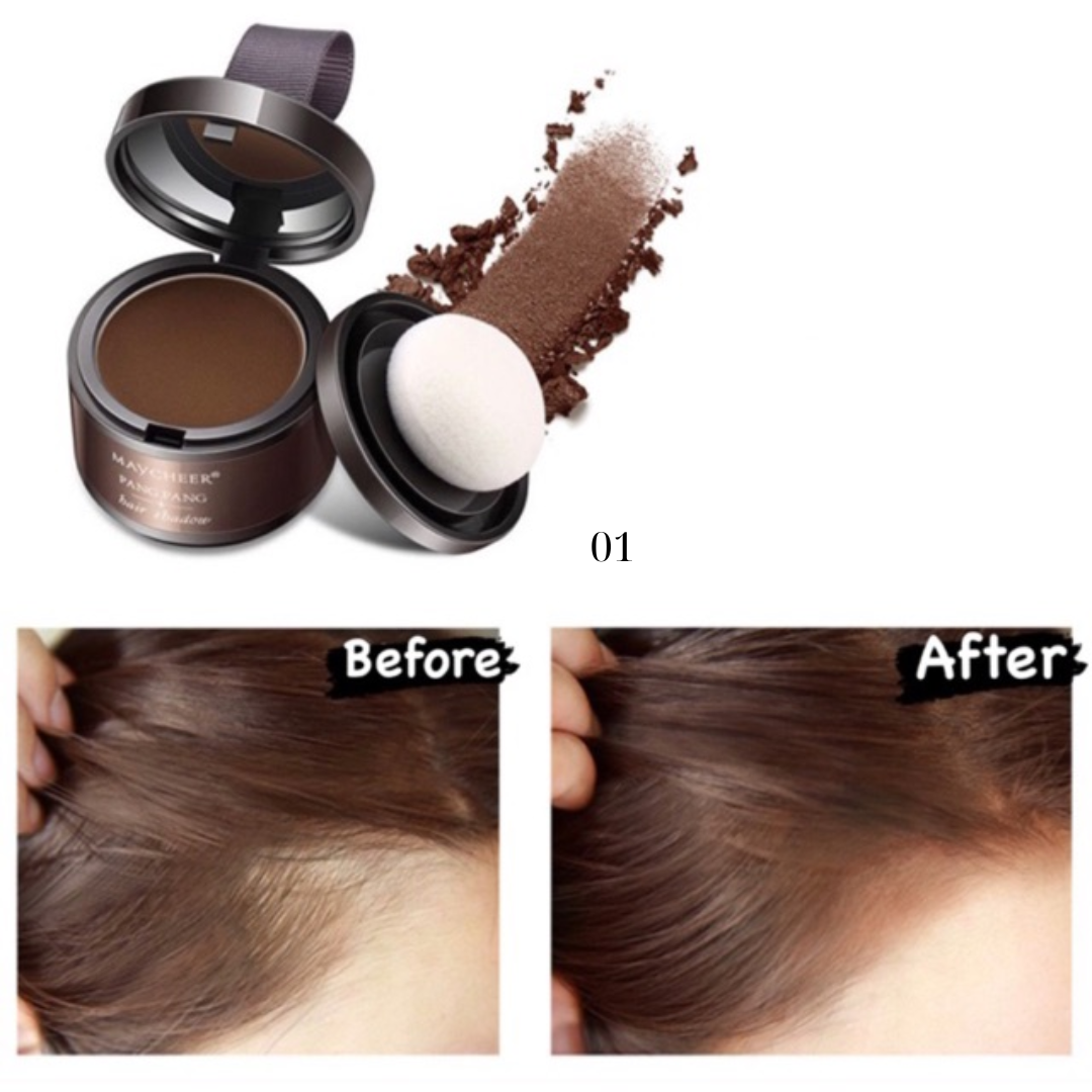 Phấn che khuyết điểm tóc, phấn dặm chân tóc che hói thưa da đầu Hair Shadow Maycheer