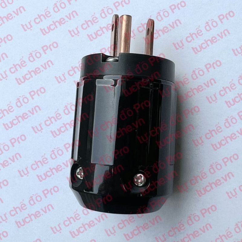 Phích cắm điện 3 chân Mỹ, chân Đồng 15A/125VAC