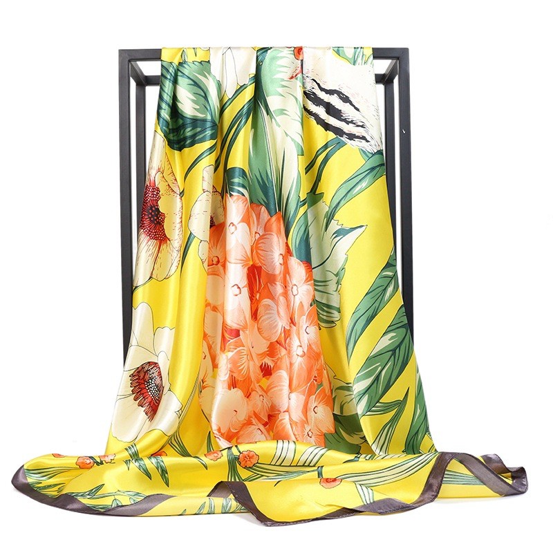 [HCM]KHĂN CHOÀNG CỔ LỤA VUÔNG SIZE 90x90CM ĐA NĂNG