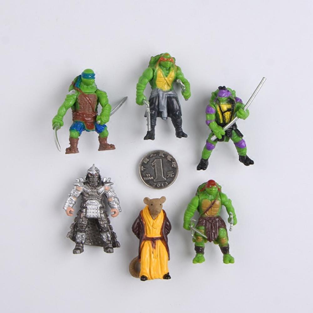 [HCM]Bộ 06 Mô Hình Trang Trí Ninja Rùa - Mẫu 02