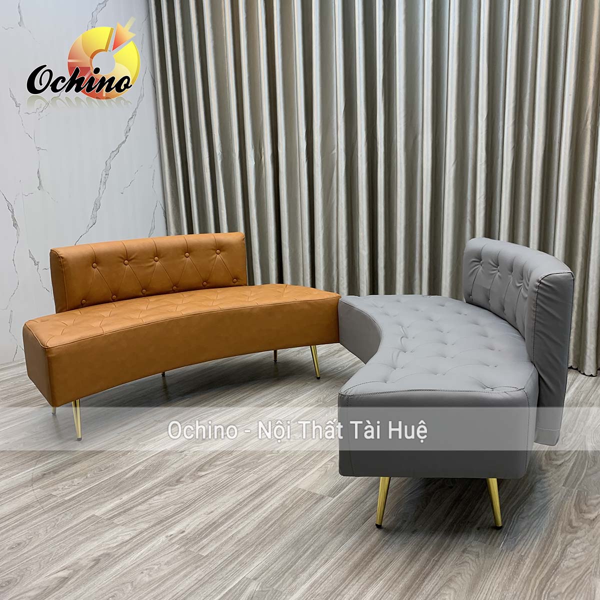 (FREESHIP) Ghế Sofa Nguyệt Để Phòng Khách Bọc Da Cao Cấp 1m4 (Hàng Sẵn)