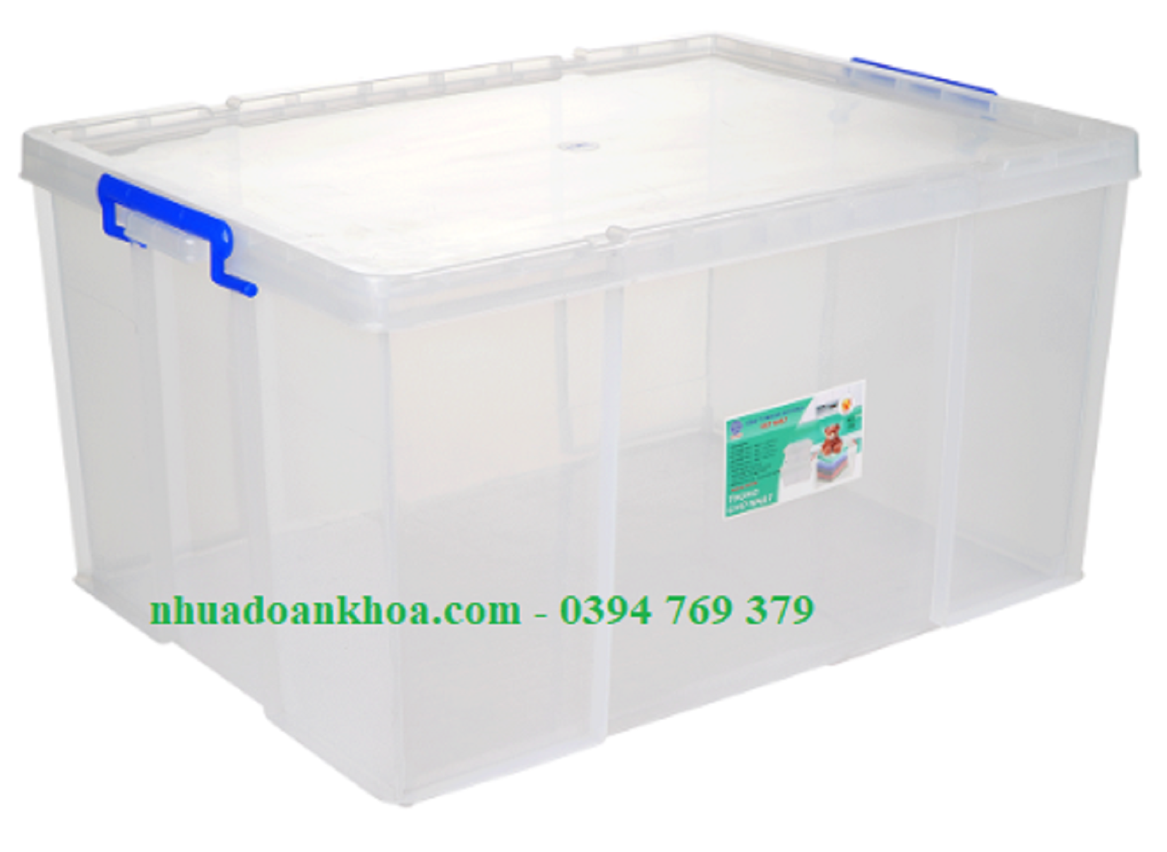 Thùng nhựa trong suốt 100l Song Long, Việt Nhật