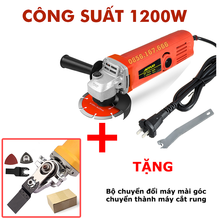 Máy cắt cầm tay 1 tấc AOTUO - Công suất 1200W - Máy mài cắt góc Thái Lan