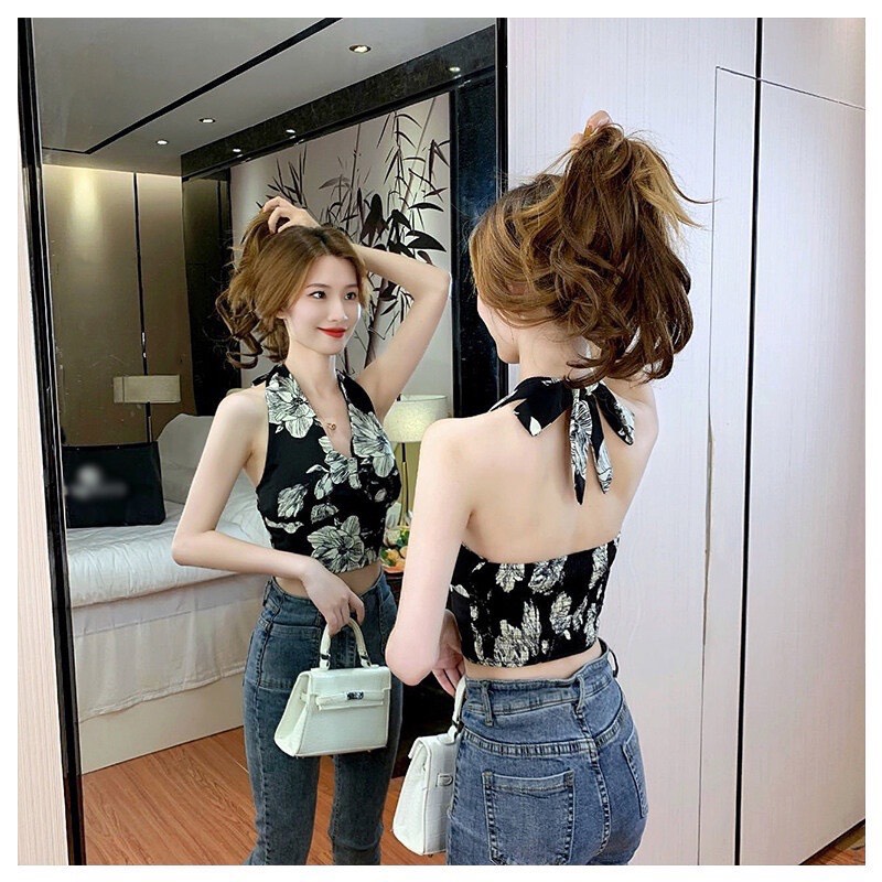 Áo yếm buộc nơ lưng phi bóng siêu phẩm
