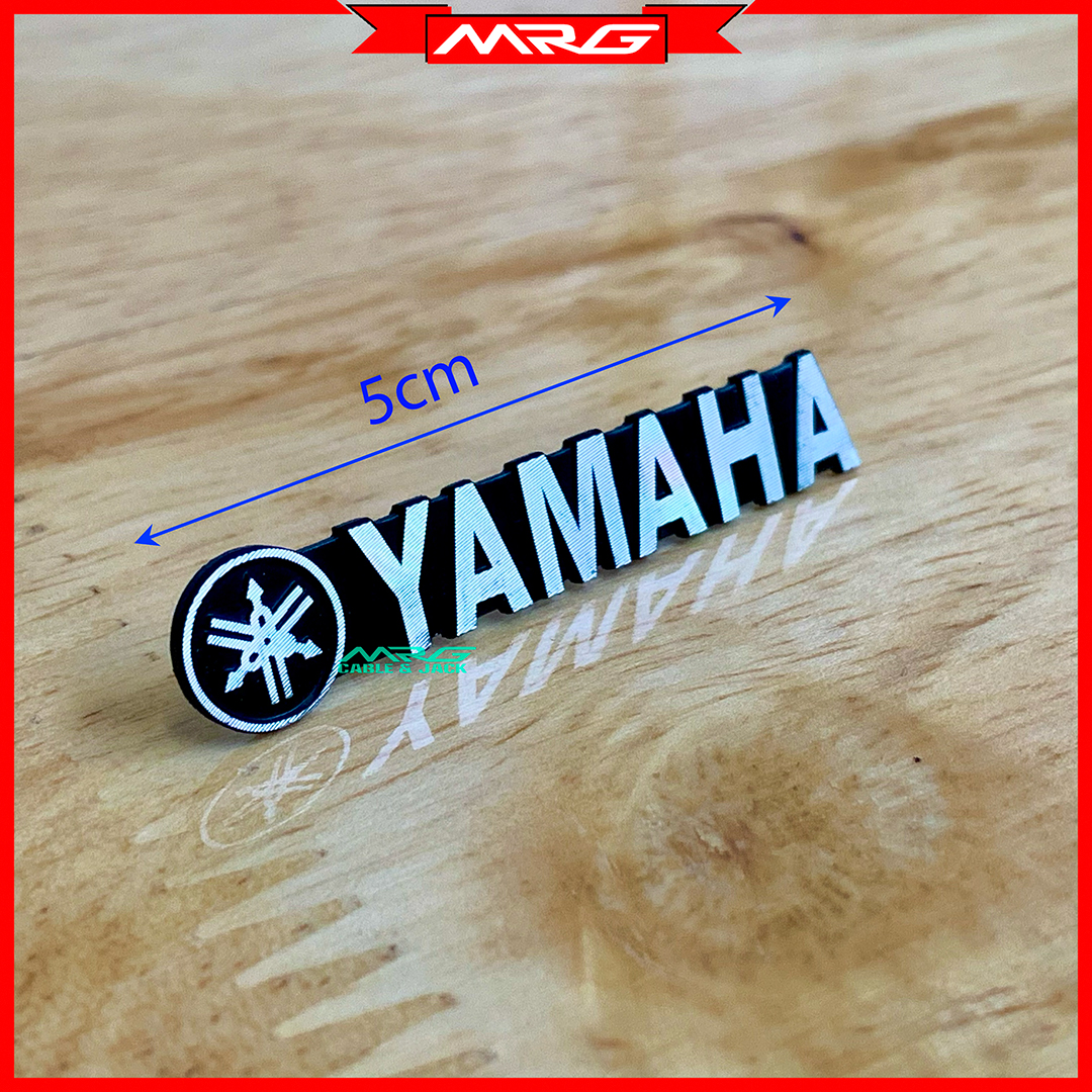 Tem Loa Yamaha, nhôm loại nhỏ, giá 1 cái | chữ yamaha gắn loa, logo yamaha gắn loa.