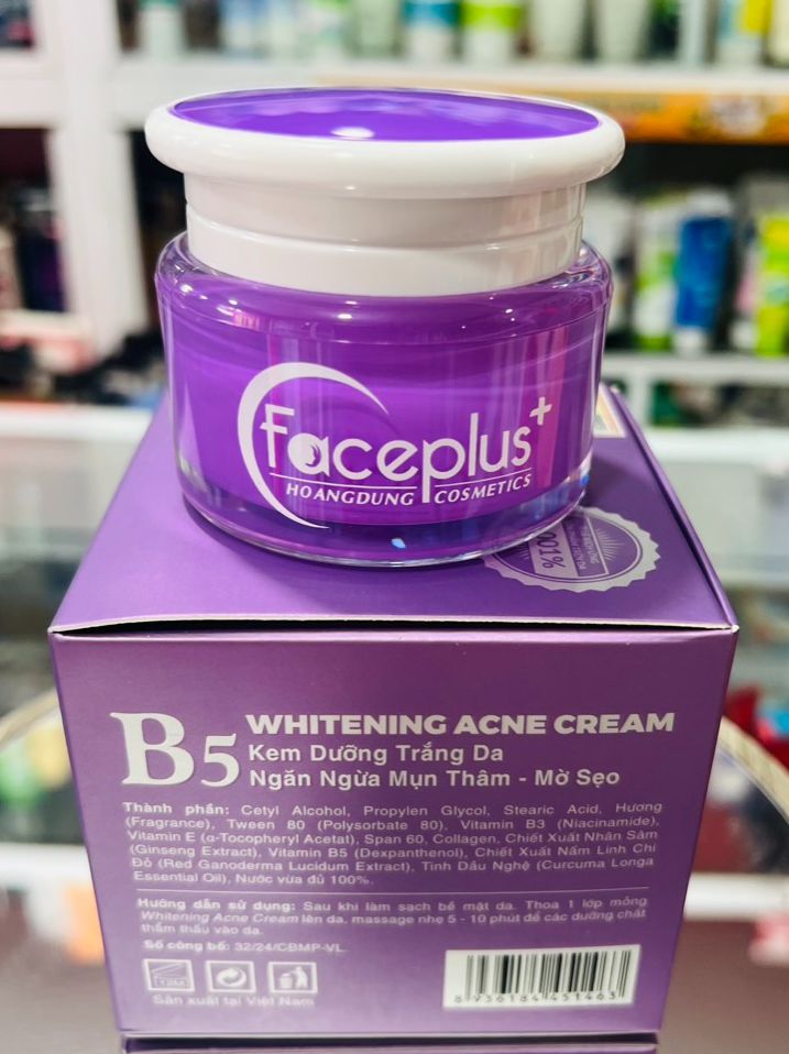 [ TẶNG MẶT NẠ] KEM DƯỠNG TRẮNG DA NGỪA MỤN THÂM FACEPLUS+ ( 10g - 15g)