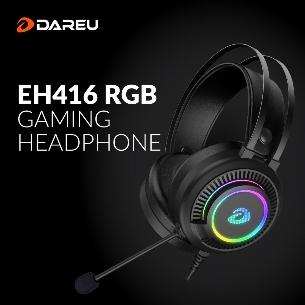 Tai nghe gaming DareU EH416 RGB - Hàng Chính Hãng