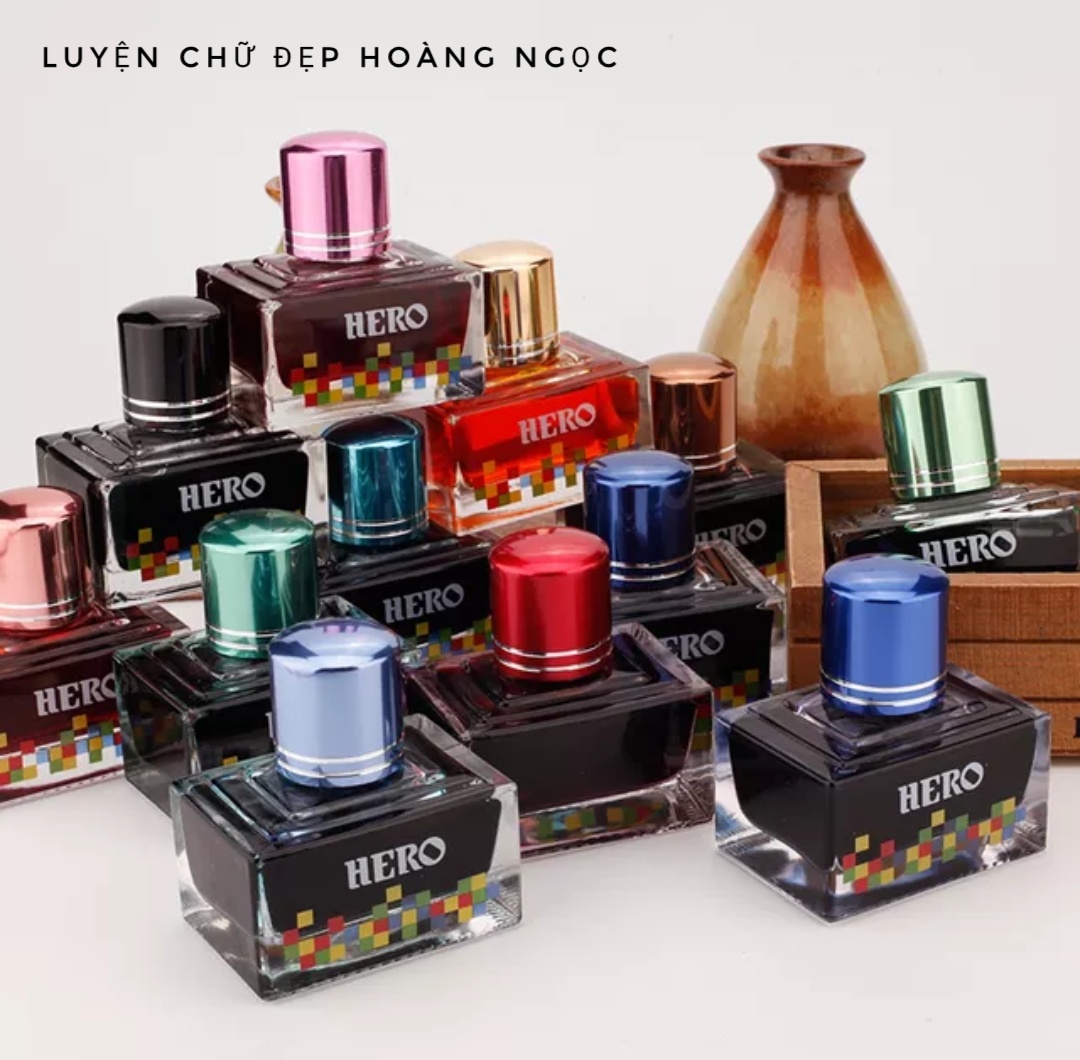 [HCM]Mực bút máy - Mực Hero 40ml