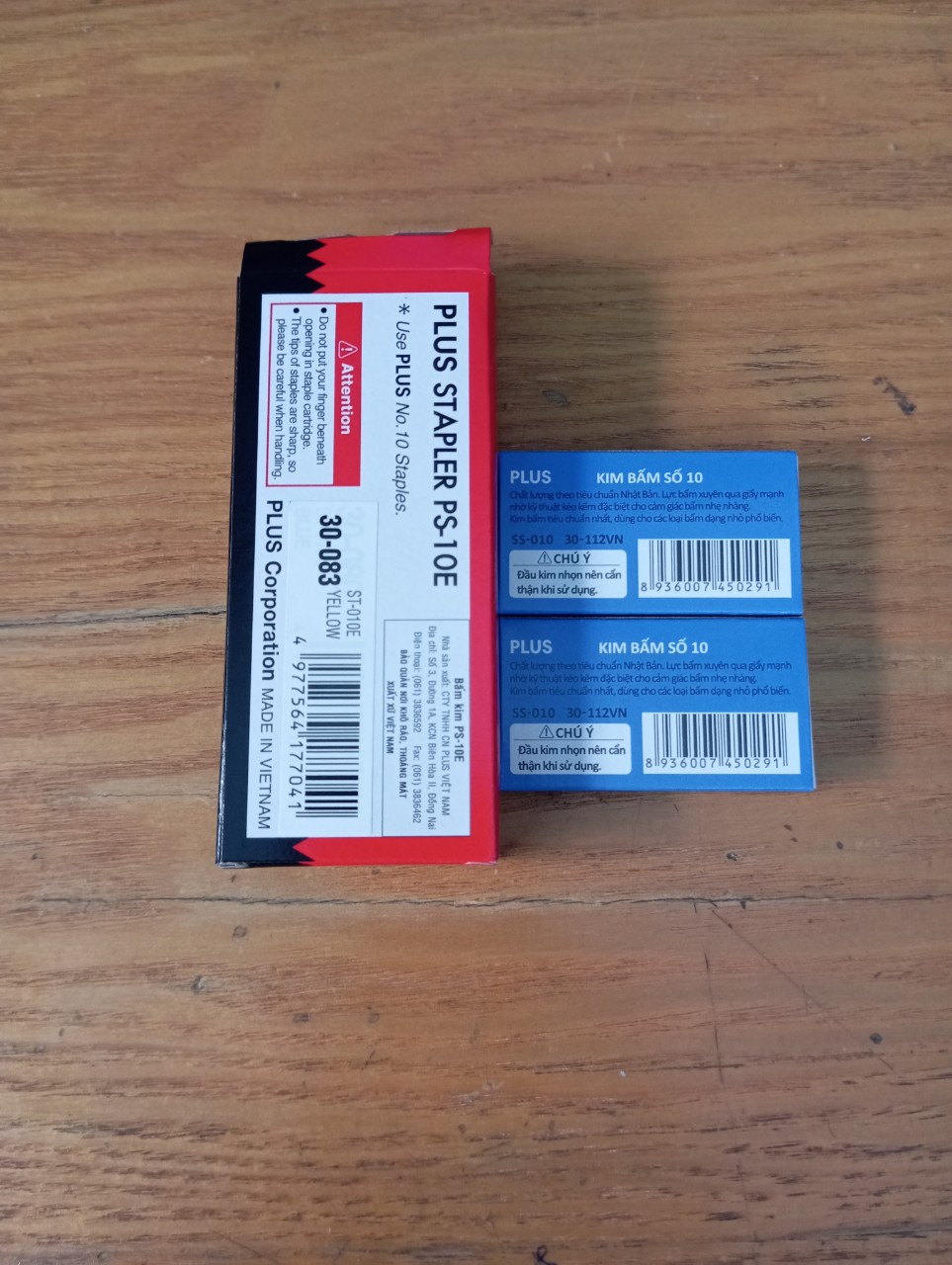 Bấm Kim Số 10 Plus Kèm 2 Hộp Kim Bấm Plus