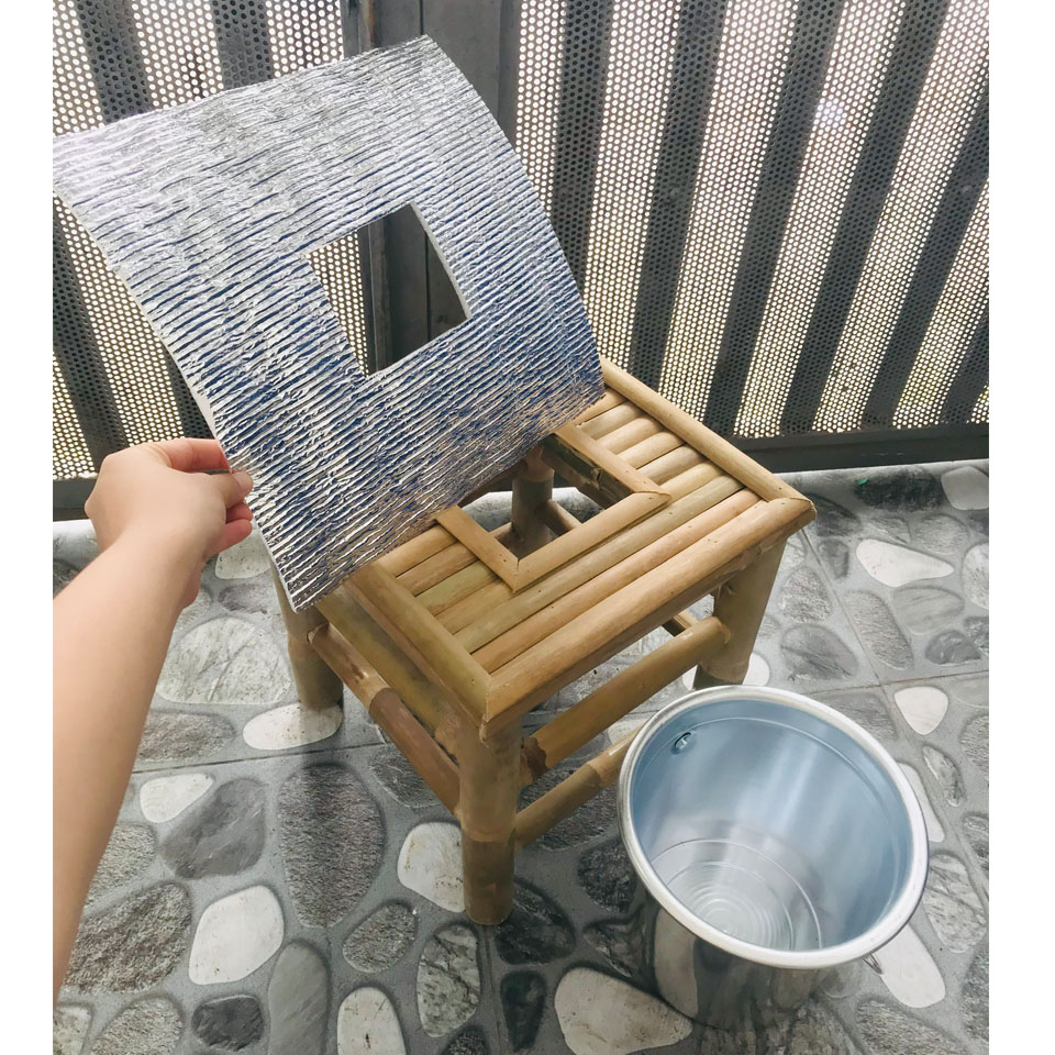 Combo lều xông hơi VẢI DÀY+ghế+xô+đệm ghế
