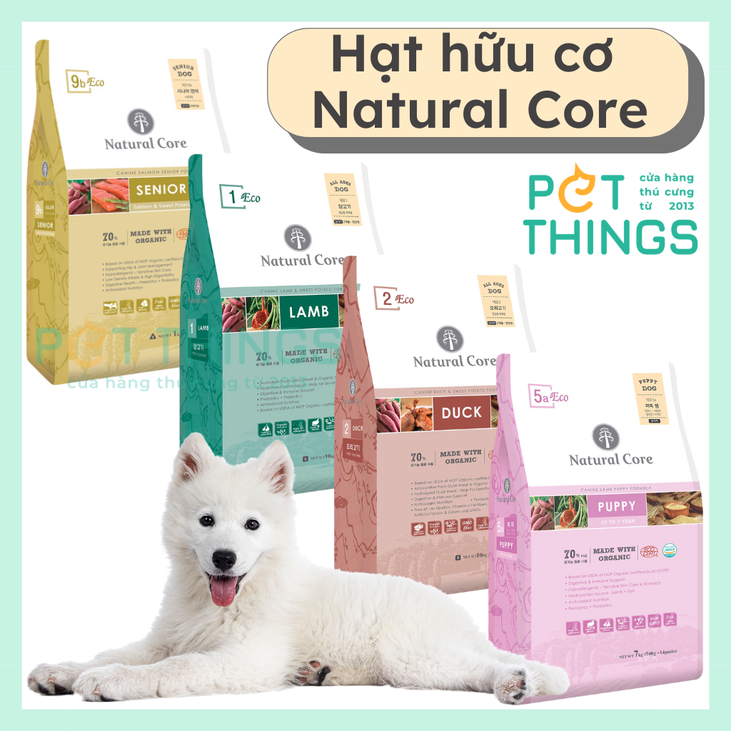 Natural Core Organic Dry Food 1kg For Dogs