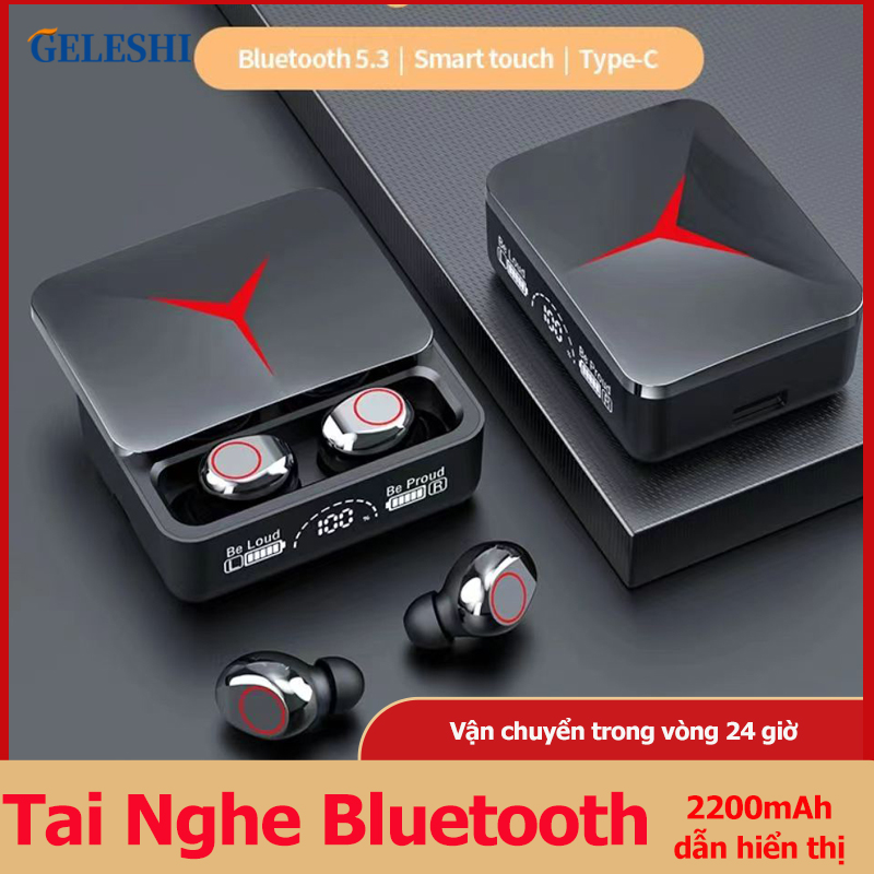 Besora Tai Nghe Bluetooth 5.0 TWS F9 Pro, Bass mạnh bản quốc tế cao cấp cảm ứng chống nước, chống ồn, cảm biến vân tay, kiêm sạc dự phòng 2200mah, pin trâu. Dock sạc có led báo pin kép Bluetooth headset Earphone Hỗ trợ COD