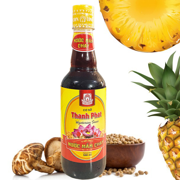 [ NƯỚC MẮM CHO NGƯỜI ĂN CHAY ] Chai 500ml Nước mắm ăn Chay Thành Phát - chế biến từ Rau Củ Quả (Date mới 12 tháng)-[ 12.12 Hot Deals ]