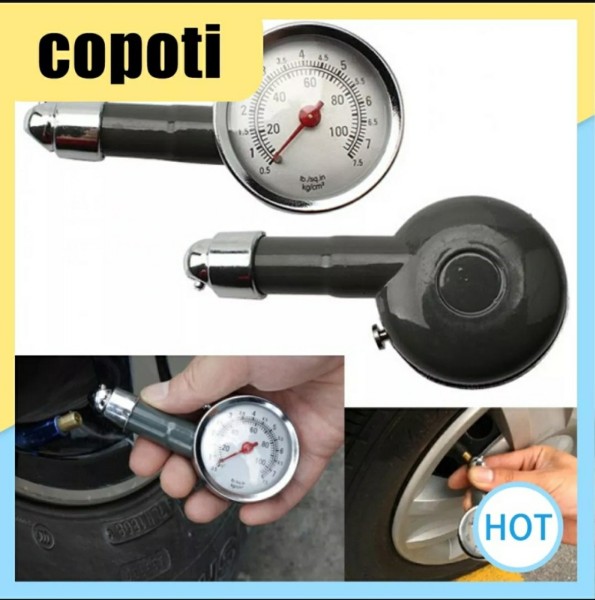 Đồng hồ đo áp suất lốp xe máy  ô tô xe hơi chất liệu inox cao cấp. Độ chính xác cao - GIÁ TỐT 247 HCM