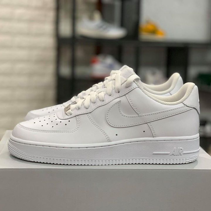 Giày sneaker Air force 1 all white ( Giày Nam nữ Af1 cổ thấp màu trắng )