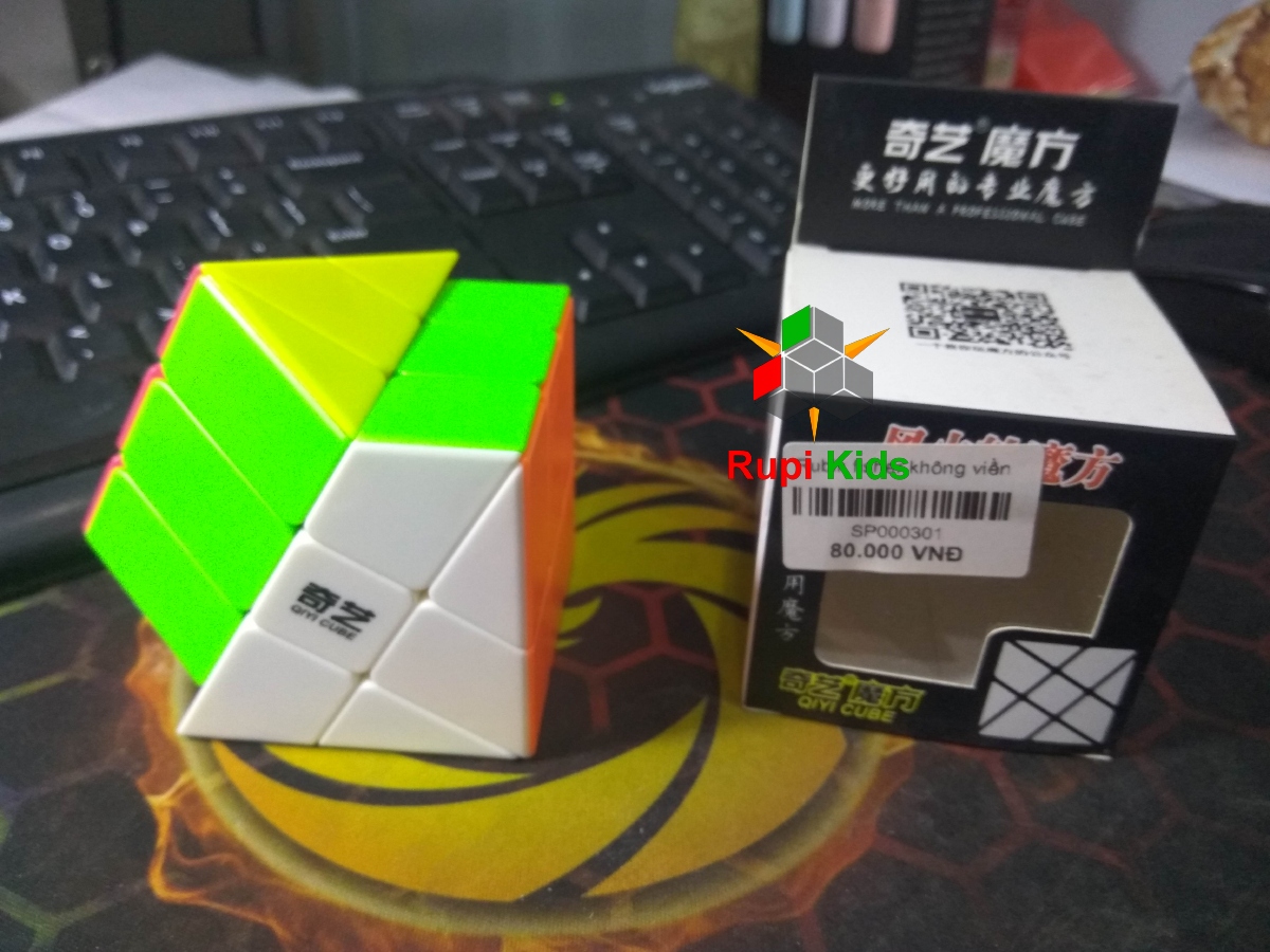 Rubik biển thể 💚 Windmill Qiyi 💚 không viền Stickerless