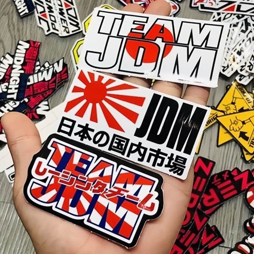 Tem Logo Sticker JDM Dán Trang Trí Xe