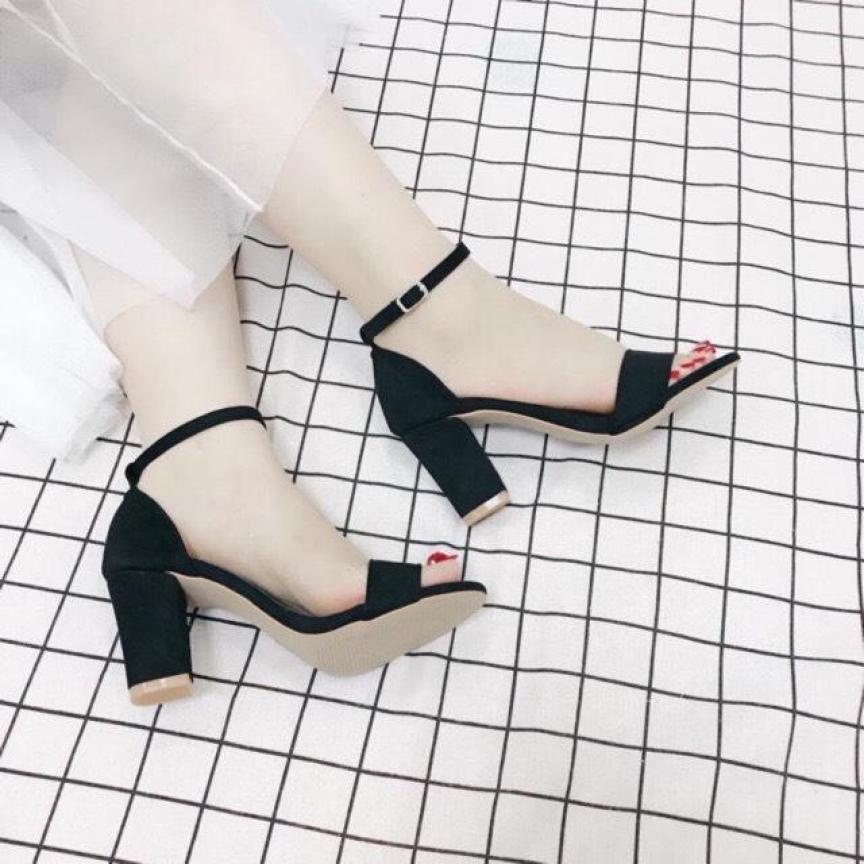 Giày cao gót nữ 7 phân quai ngang hot trend 2020 ( hàng có sẵn ) giá rẻ